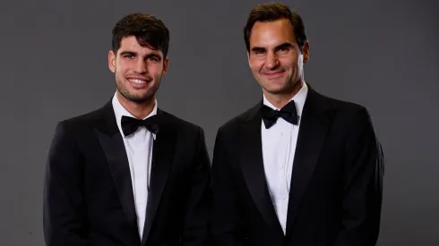 Carlos Alcaraz y Roger Federer