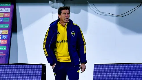 Claudio Úbeda en la derrota de Boca ante Defensa y Justicia.