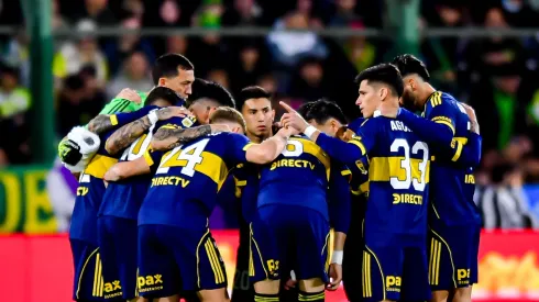 La arenga de los jugadores de Boca previo a la derrota con Defensa.