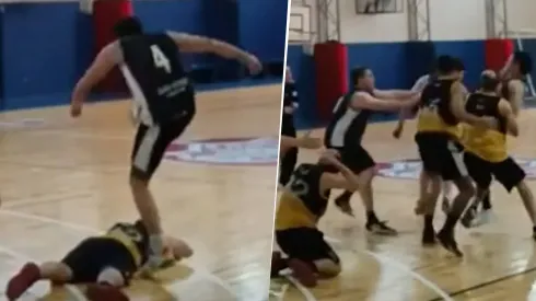 Violencia en básquet amateur.