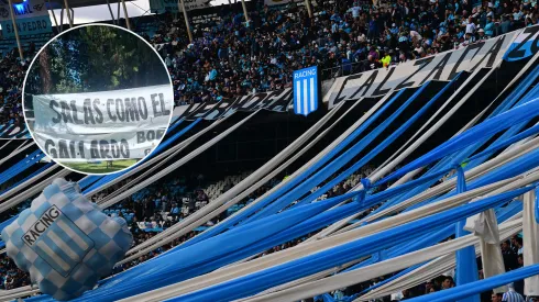 Los hinchas de Racing le dedicaron dos pasacalles a Marcelo Gallardo y Maximiliano Salas.
