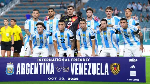 La formación titular de la Selección Argentina ante Venezuela.