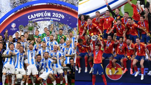 Getty. La Finalissima entre Argentina y España se jugaría en marzo del 2026 en Europa.