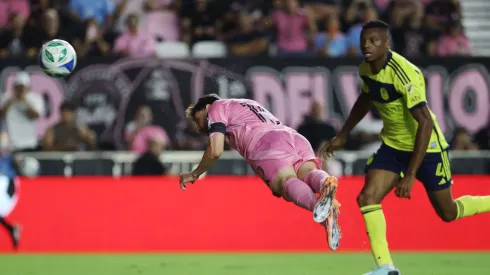 Messi abrió la cuenta ante Nashville.