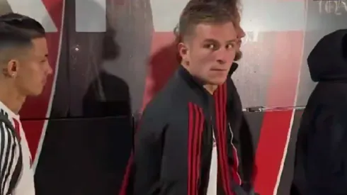 Tras los insultos al plantel, Giuliano Galoppo se cruzó con un hincha de River: "No estás en Banfield"