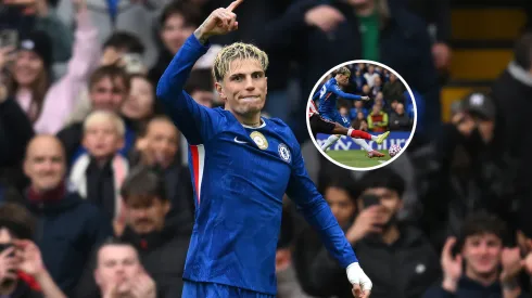 Garnacho y su primer gol con el Chelsea