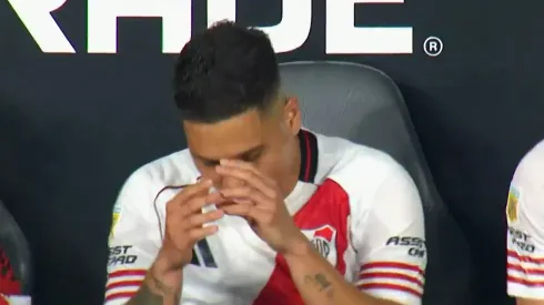 Quintero fue reemplazado en River y no se mostró conforme.