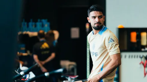 José Manuel López, delantero de la Selección Argentina.