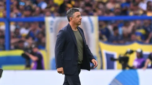 Gallardo recibió un golpe letal ante Boca en La Bombonera.