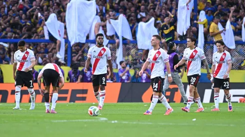 River, dolido tras perder en la Bombonera.