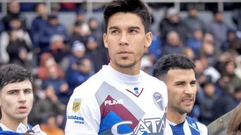 Pol Fernández con la camiseta de Godoy Cruz.
