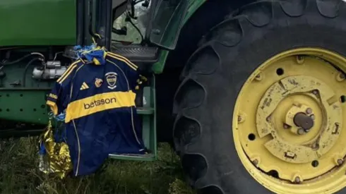 La camiseta llegó hasta una localidad rural de Uruguay.