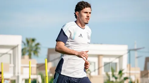 Panichelli debutó con Argentina en la victoria frente a Angola.