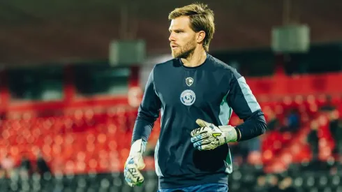 Ezequiel Centurión, arquero de River a préstamo en Independiente Rivadavia.