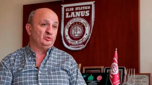 Nicolás Russo, presidente de Lanús. (Getty Images)