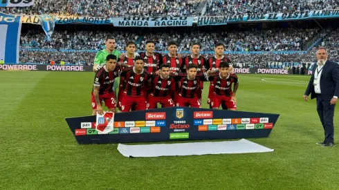 Los once titulares de River en Avellaneda.