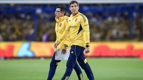 Claudio Úbeda junto a Juvenal Rodríguez, su ayudante de campo.