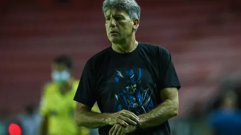 Renato foi irônico ao responder sobre a dupla – Foto: Lucas Uebel/Grêmio.
