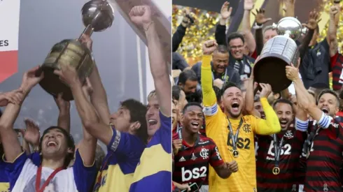 Boca é o argentino que mais venceu brasileiro e o Flamengo é o último brasileiro campeão.
