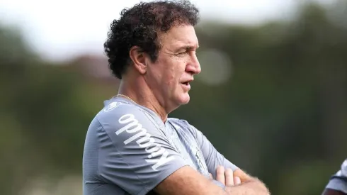 Cuca tem muita moral no Peixão — Foto: Pedro Ernesto Guerra Azevedo/Santos FC
