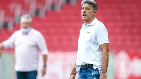 Renato respondeu sobre favorecimento ao rival – Foto: Lucas Uebel/Grêmio.
