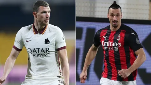 Dzeko e Ibrahimovic são os artilheiros da Roma e do Milan (Foto: Getty Images)
