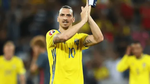 Zlatan em campo pela seleção sueca. (Foto: Getty Images)
