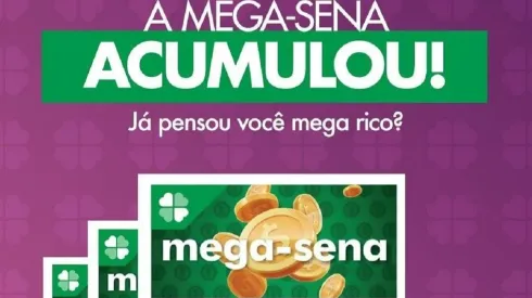 Mega Sena acumulou de novo e prêmio vai a 40 milhões de reais