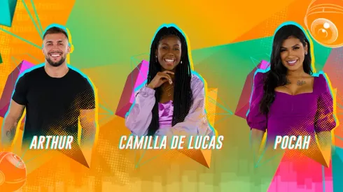 Nova parcial do paredão mostra que Camila e Arthur seguem quase empatados para deixar o programa. (Foto: Reprodução TV Globo)
