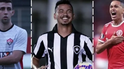 Montagem de fotos de Flickr Oficial Inter e Botafogo / Site Oficial Vitória
