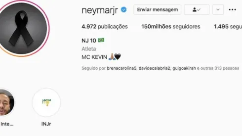 Neymar homenageou MC Kevin em sua bio
