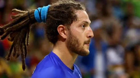 Fábio Chiuffa, ponta-direita da Seleção Brasileira de Handebol. Jogador é um dos destaques do Brasil para as Olimpíadas (Foto: Getty Images)
