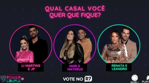 Parcial de enquete aponta quem deve ser eliminado do Power Couple Brasil 5 hoje (15)
