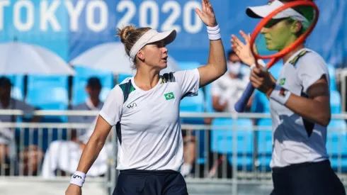 Laura e Luisa já se igualaram a melhor marca do Brasil na modalidade | Crédito: Wander Roberto/COB
