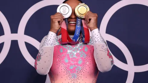 Rebeca Andrade venceu uma medalha de ouro e outra de bronze nos Jogos Olímpicos (Foto: Getty Images)
