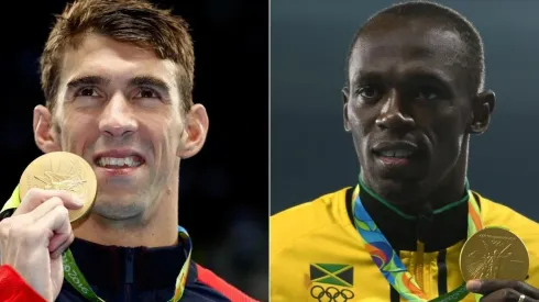Phelps e Bolt são dois dos maiores atletas olímpicos da história (Foto: Getty Images)

