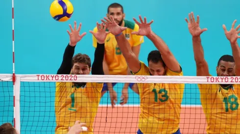 Argentina x Brasil irão disputar o bronze no vôlei masculino. (Foto: Getty Images)

