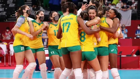 Seleção brasileira feminina de vôlei vai em busca da vaga na final nesta sexta-feira (Foto: Getty Images)
