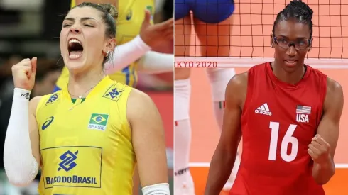 Brasil e Estados Unidos fazem a final olímpica do voleibol feminino (Foto: Getty Images)
