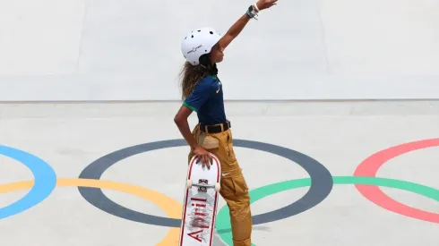A skatista Rayssa Leal durante sua participação nos Jogos Olímpicos de Tóquio. (Foto: Getty Images)

