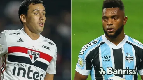 São Paulo e Grêmio se enfrentam neste sábado (Foto: Getty Images e Pedro H. Tesch/AGIF)

