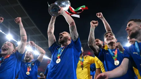 Jogadores da Itália comemoram título da Euro 2020 (Foto: Getty Images)
