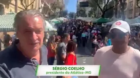 Sérgio Coelho, presidente do Atlético-MG, quer explicações após público ser proibido de entrar nos estádios. (Foto: Reprodução)
