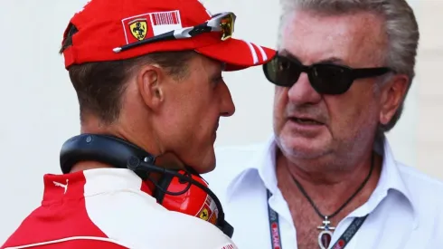 Michael Schumacher e Willi Weber, seu ex-agente, em registro de 2009. (Foto: Getty Images)
