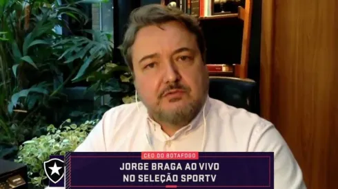 CEO do Botafogo, Jorge Braga falou sobre a situação financeira do clube (Foto: Reprodução)
