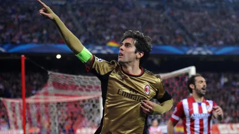 Kaká foi o último jogador a marcar um gol pelo Milan na Champions League (Foto: Getty Images)
