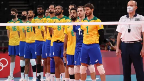 Na foto, o time masculino brasileiro que disputou os Jogos de Tóquio neste ano. (Foto: Getty Images)
