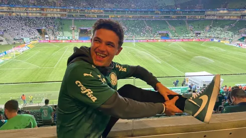 Lando Norris, da McLaren, assiste a jogo do Palmeiras antes do GP do Brasil – Imagem: Reprodução
