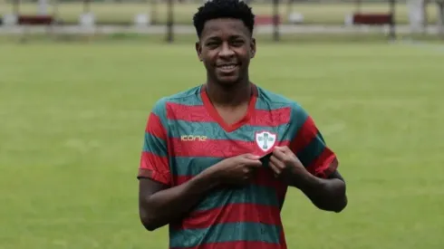 Maykinho em sua apresentação na Portuguesa no início da temporada (Foto: Dorival Rosa/Portuguesa)