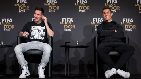Foto: Philipp Schmidli/Getty Images | CR7 critica 7ª Bola de Ouro entregue a Messi
